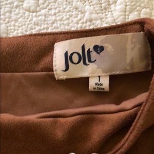 Jolt Skirts - Jolt “suede” tan skirt Jolt Skirts - Jolt “suede” tan skirt